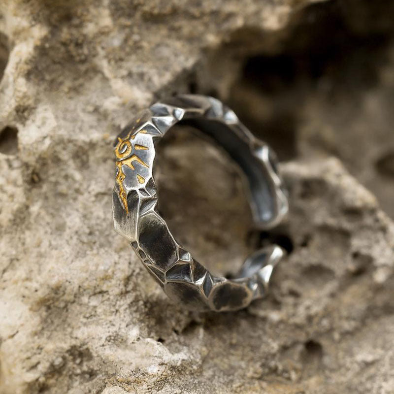 Men's Stone Self-discipline Fashion Imitation Sier Boys High Rings
