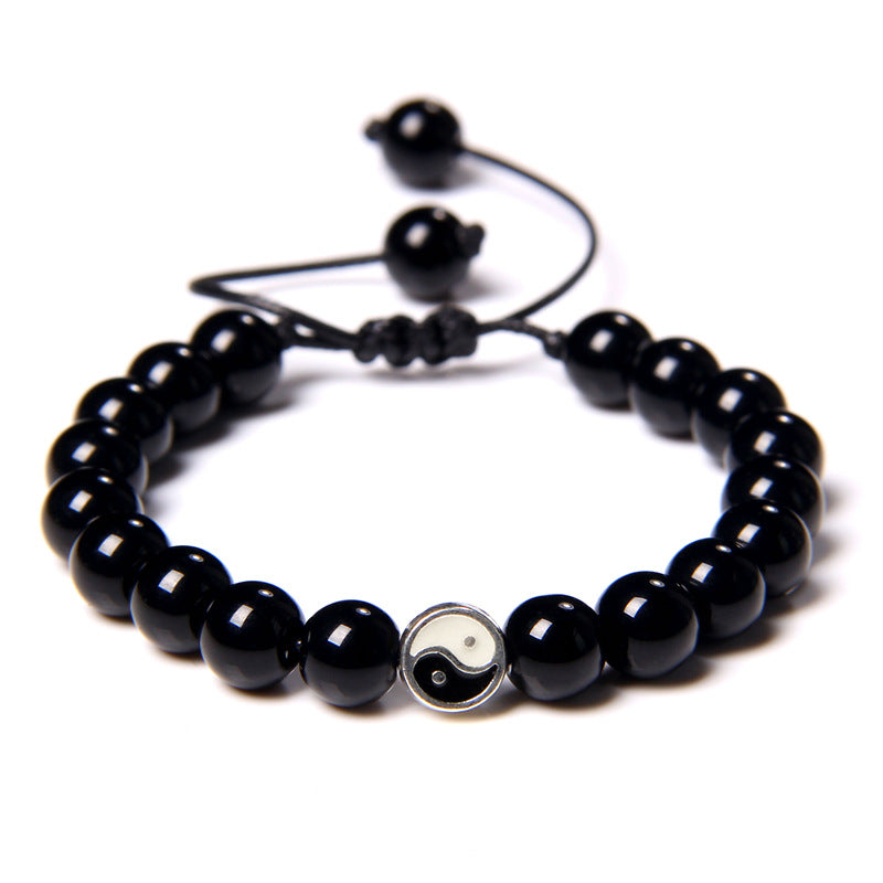 Women's & Men's Pulling Rope Vintage Turquoise Beads Couple Bracelets