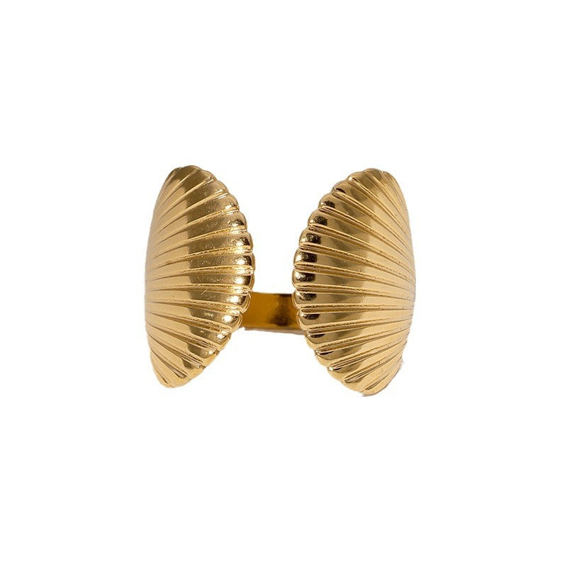 Elements Personalized Design Gold-plated High-grade Stainless Rings