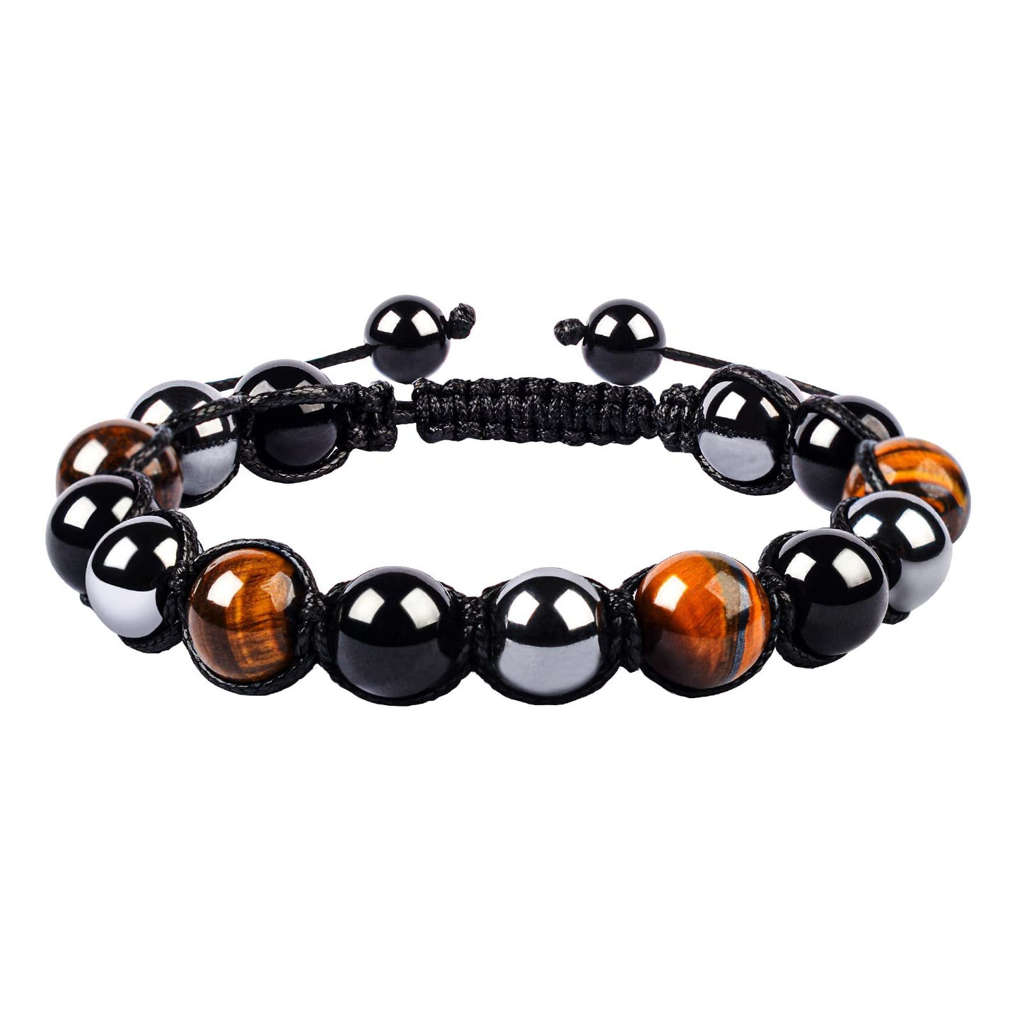 Stone Fluorite Hematite Tiger Eye Rose Bracelets