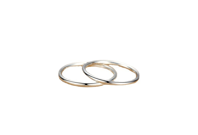 Women's & Men's Simple Sterling Sier Tail Index Finger Rings