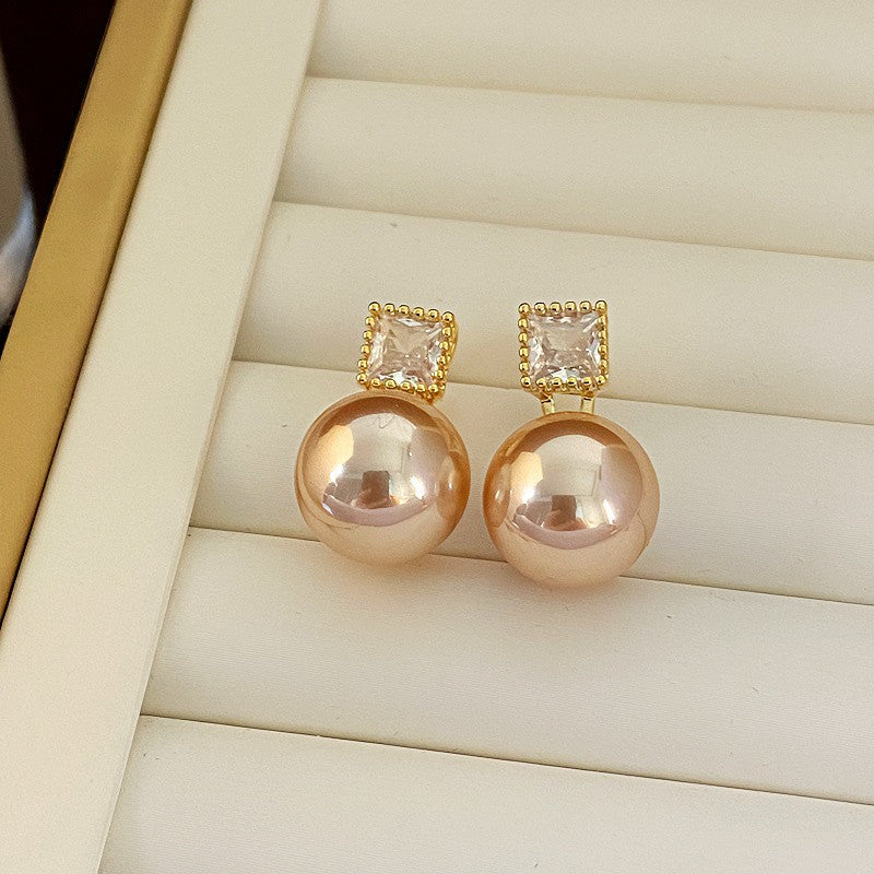 Shining Diamond Irregular Round Female Special Earrings