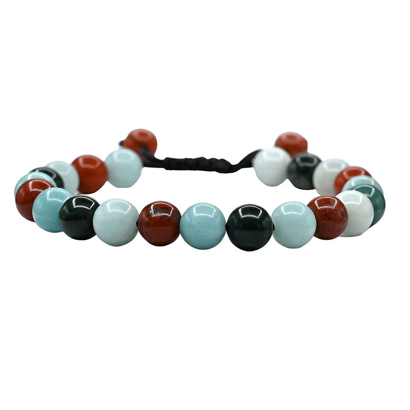 Stone Fluorite Hematite Tiger Eye Rose Bracelets