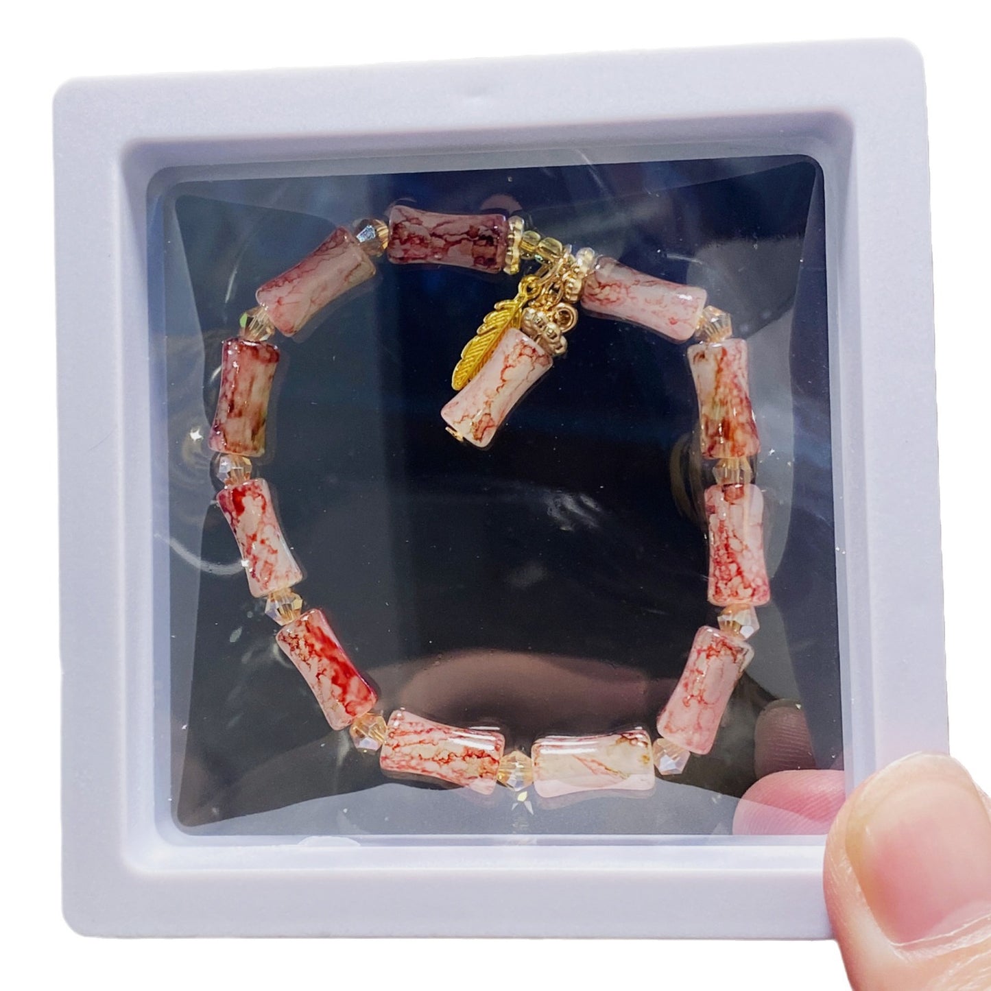 Scenic Spot Gift Box Colored Glaze Bracelets