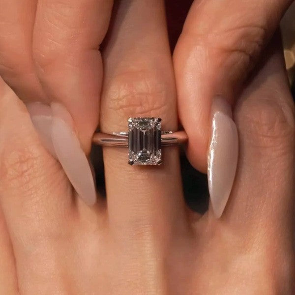 Rhinestone Twin Open High Sense Fashion Niche Personality Rings