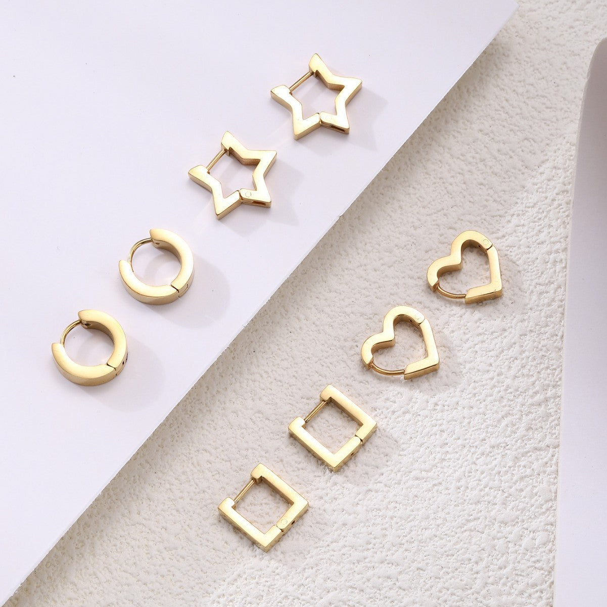 Trendy High-grade Titanium Steel Niche Sense Earrings