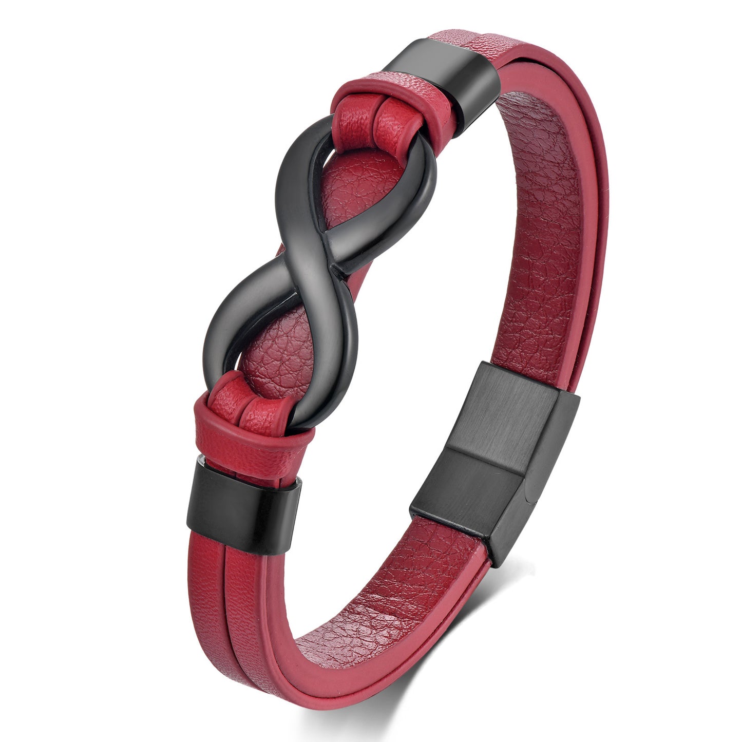 Leather Fashion Trend Words Infinite Symbol Bracelets