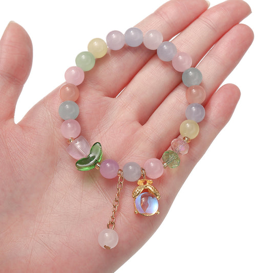 Glazing Bead Minority Simple Beaded Couple Bracelets
