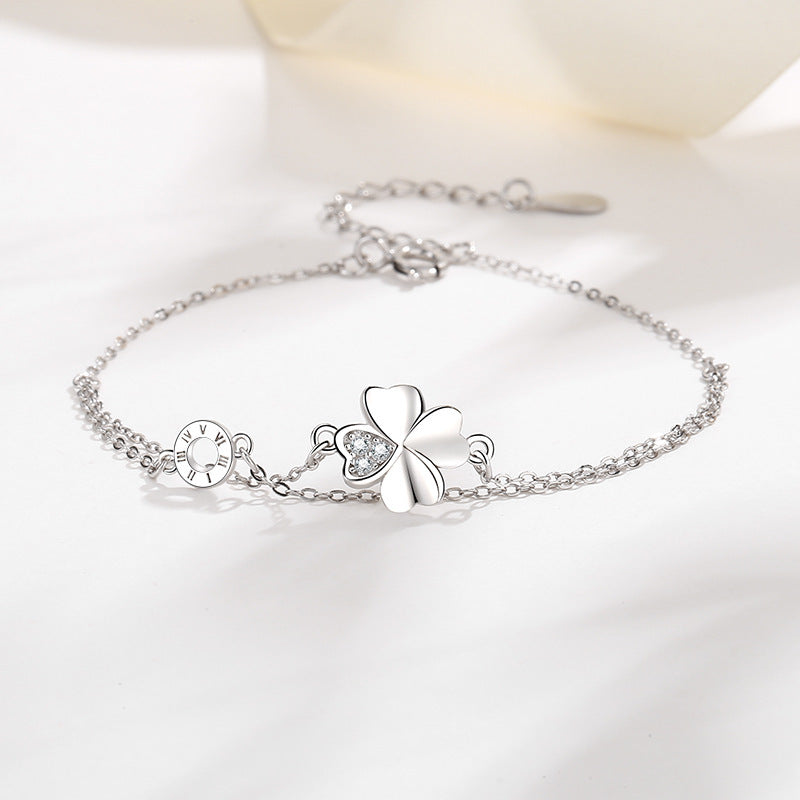 Female Korean Style Niche High Sense Affordable Luxury Double Layer Bracelet