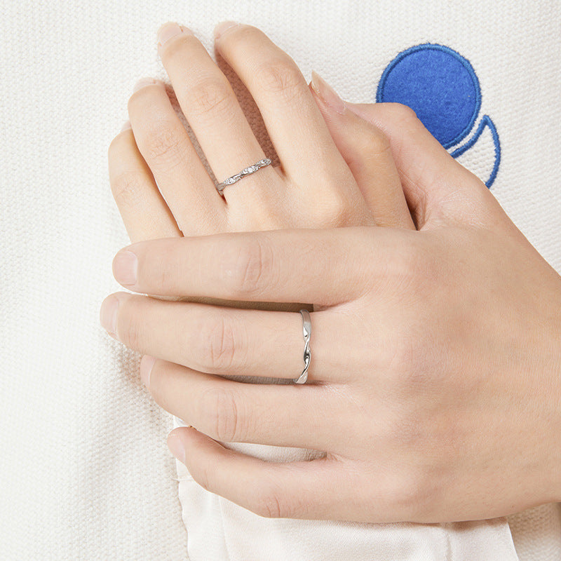 Women's & Men's Mobius Strip Couple Design Advanced Version Simple Rings
