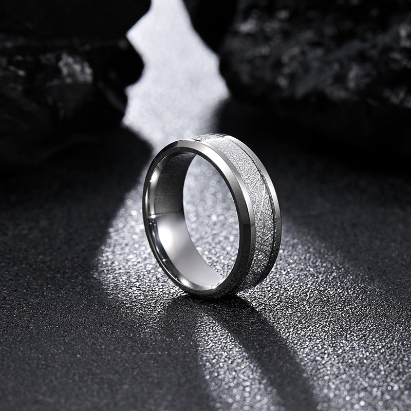 Men's Ice Silk Foil Titanium Steel Fog Rings