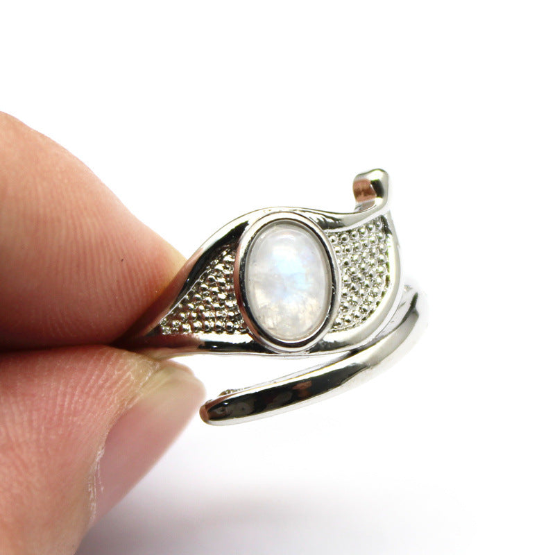 Eye Of Sea Gold Lucky Blue Treasure Ring
