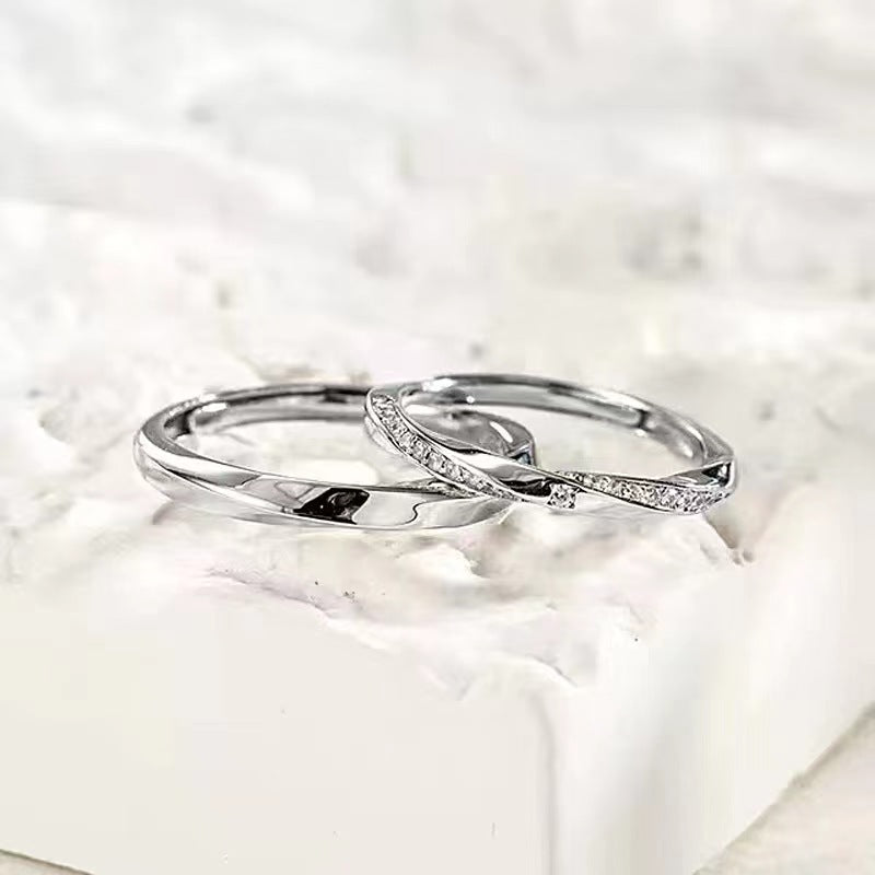 Infinite Love Couple Jewelry Live Mouth Can Rings