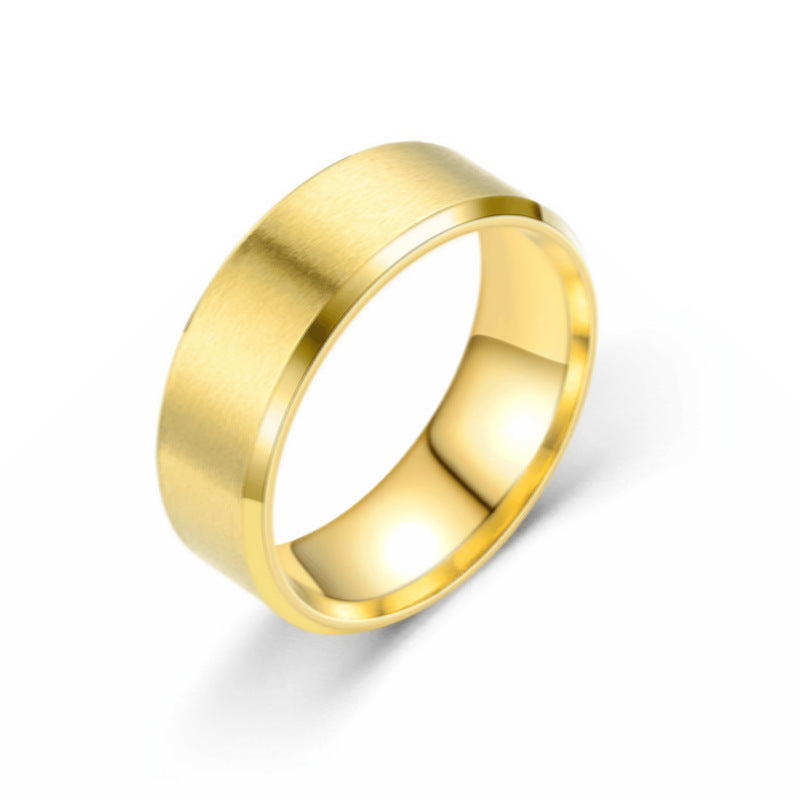 Men's Titanium Steel Fashion Stainless Hand Jewelry Rings