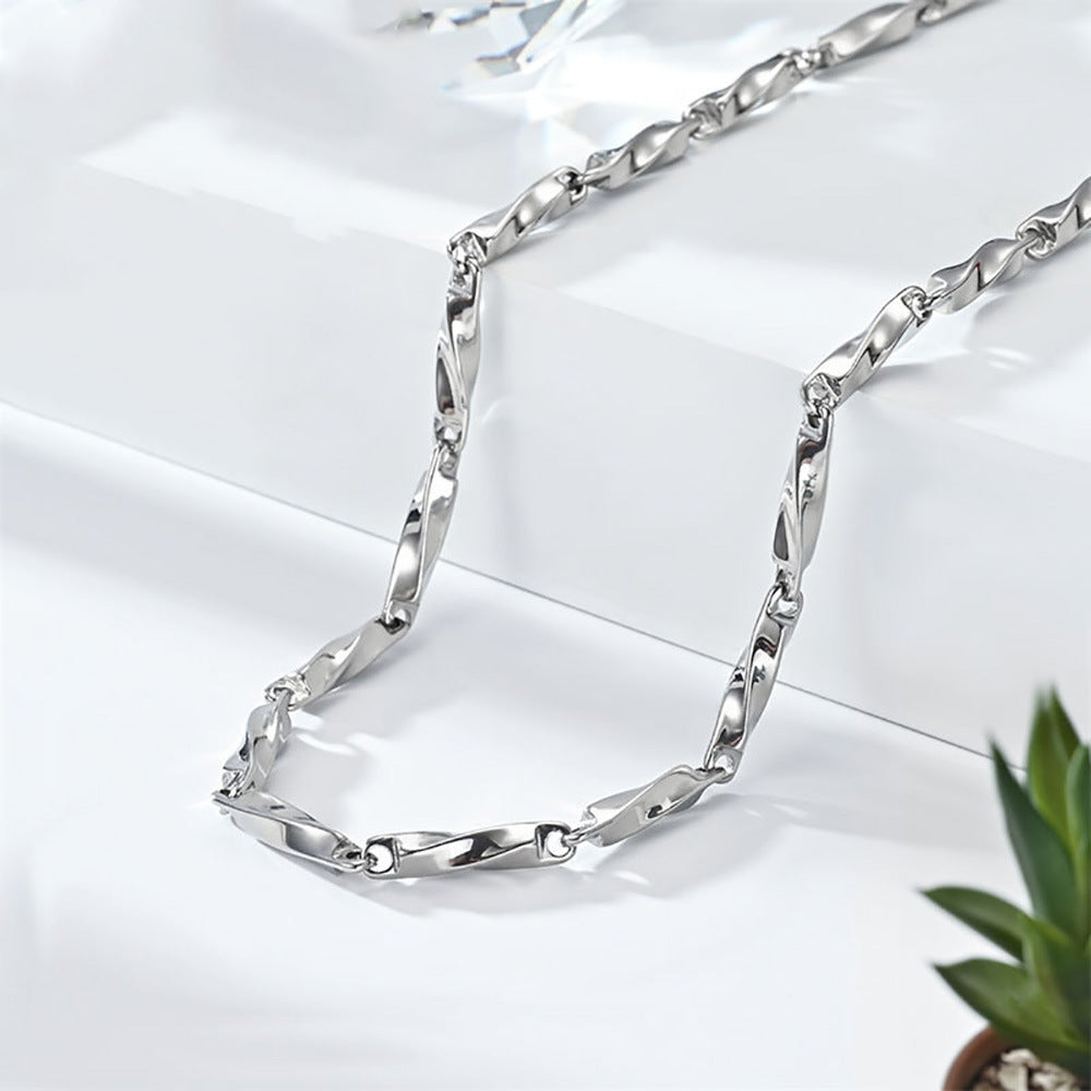 Men's Male Female Personality Titanium Steel Trendy Niche Bag Melon Bracelets