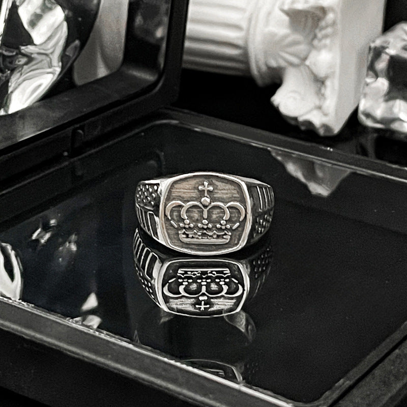 Saturn Retro Antique Finishing Opening Female Rings