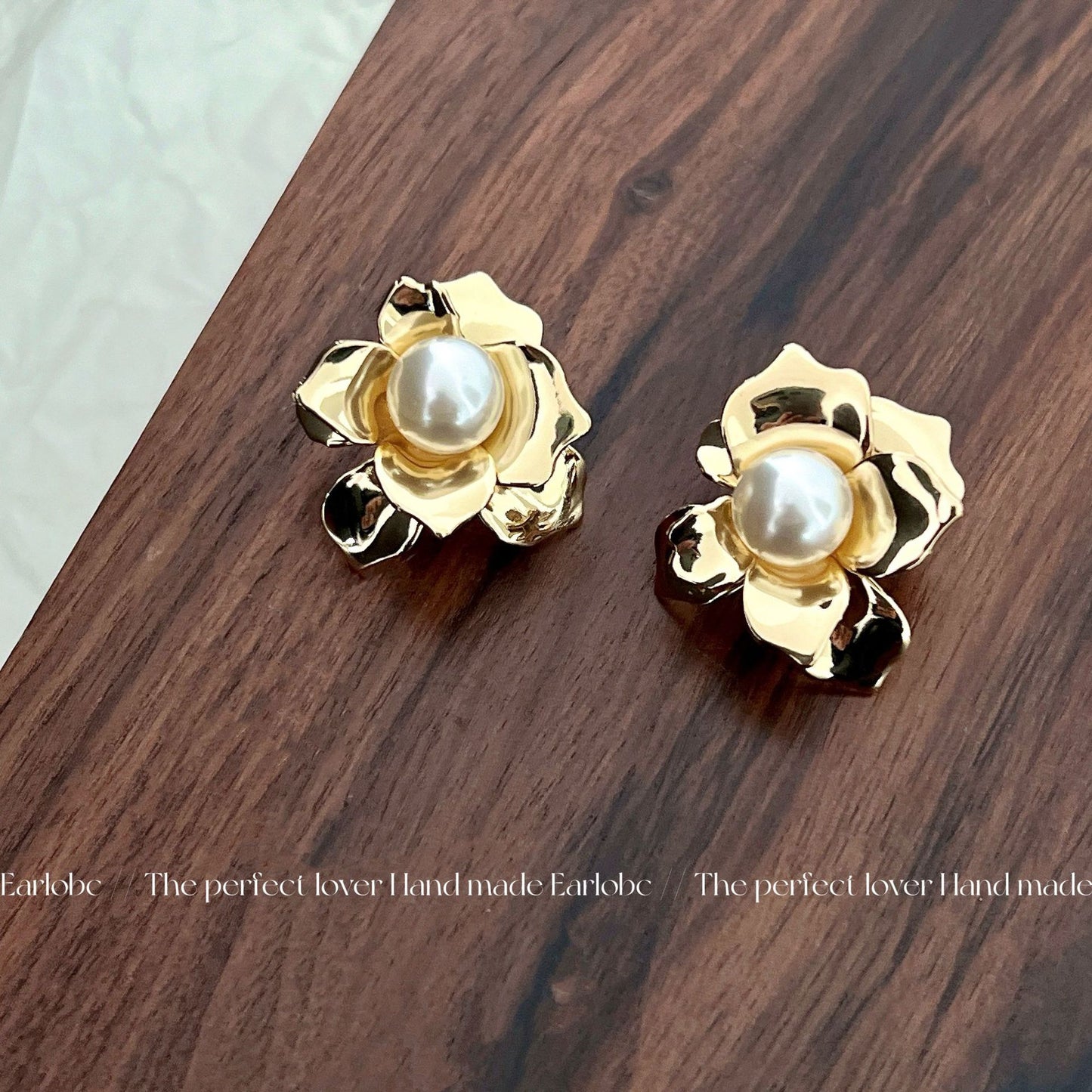 Layering Pearl Flower Personalized Minority Design Temperament Earrings