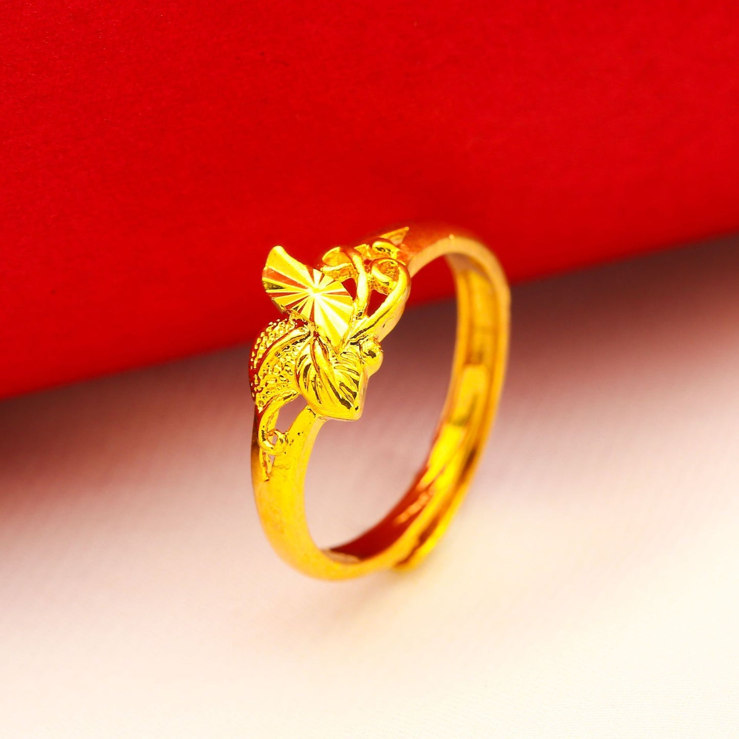 Women's Plated Simulation Gold Jewelry Rose Vietnam Rings