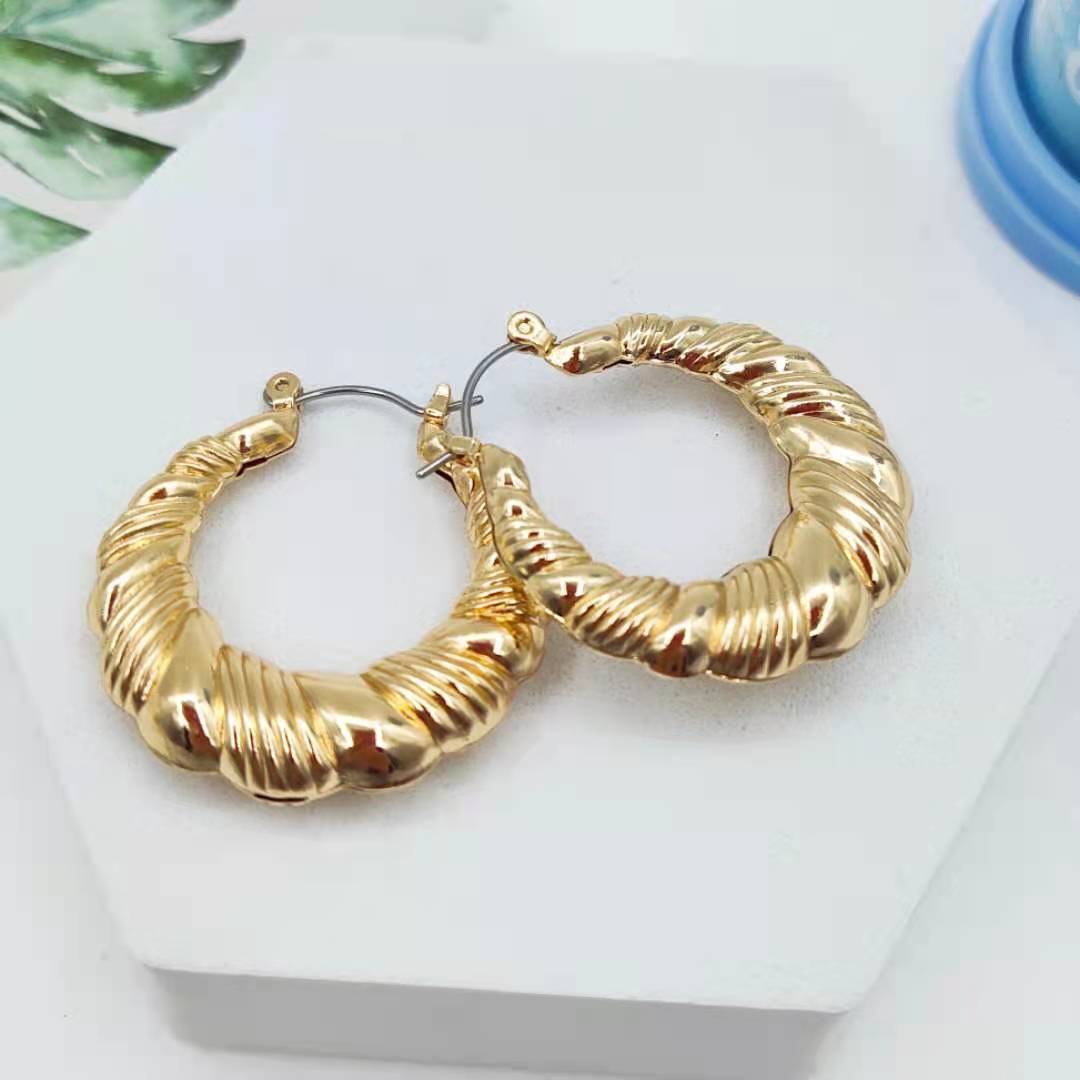 Bamboo Ear Geometric Creative Fashion Punk Earrings