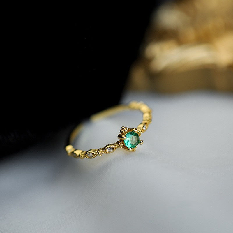 With Rhinestone Personality Female Zircon Retro Rings