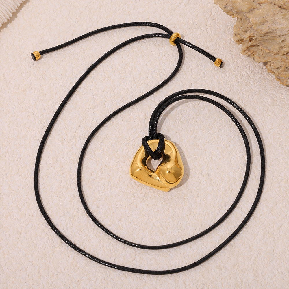 Titanium Steel Material Plated With Real Necklaces