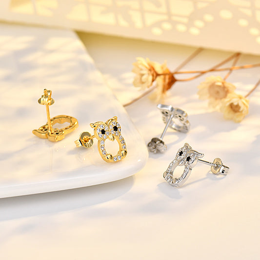 Sterling Sier Needle Fashion Elegant Gold-plated Rings