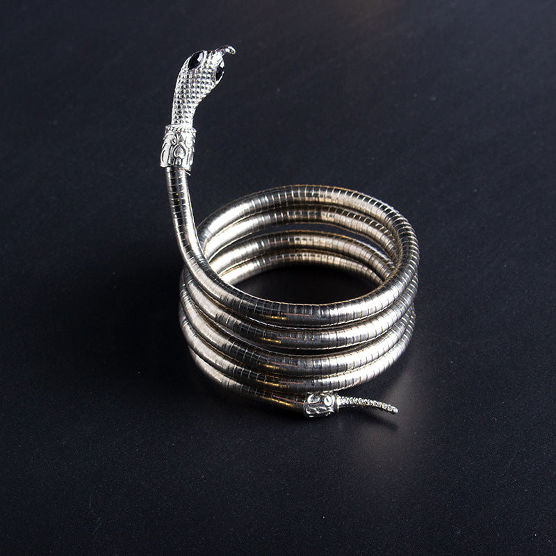 Women's Bendable Snake Adjustable Punk Shaped Gold Bracelets