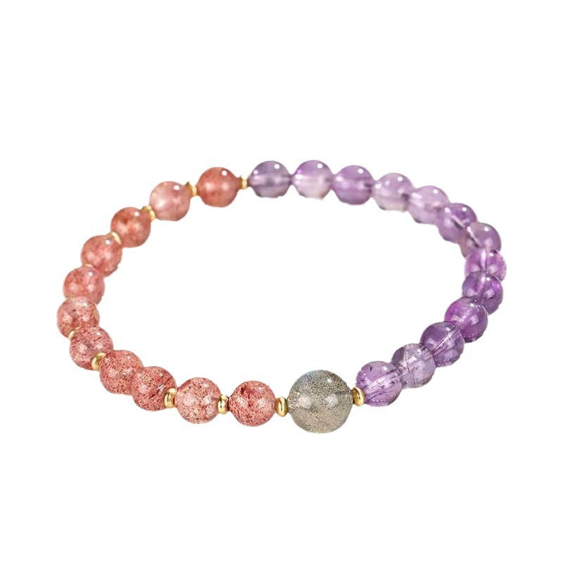 Pearl Amethyst Series Beaded Female Niche High Sense Bracelets