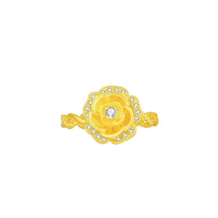 Gold Audrey Rose Female Vietnam Sand Fashion Rings