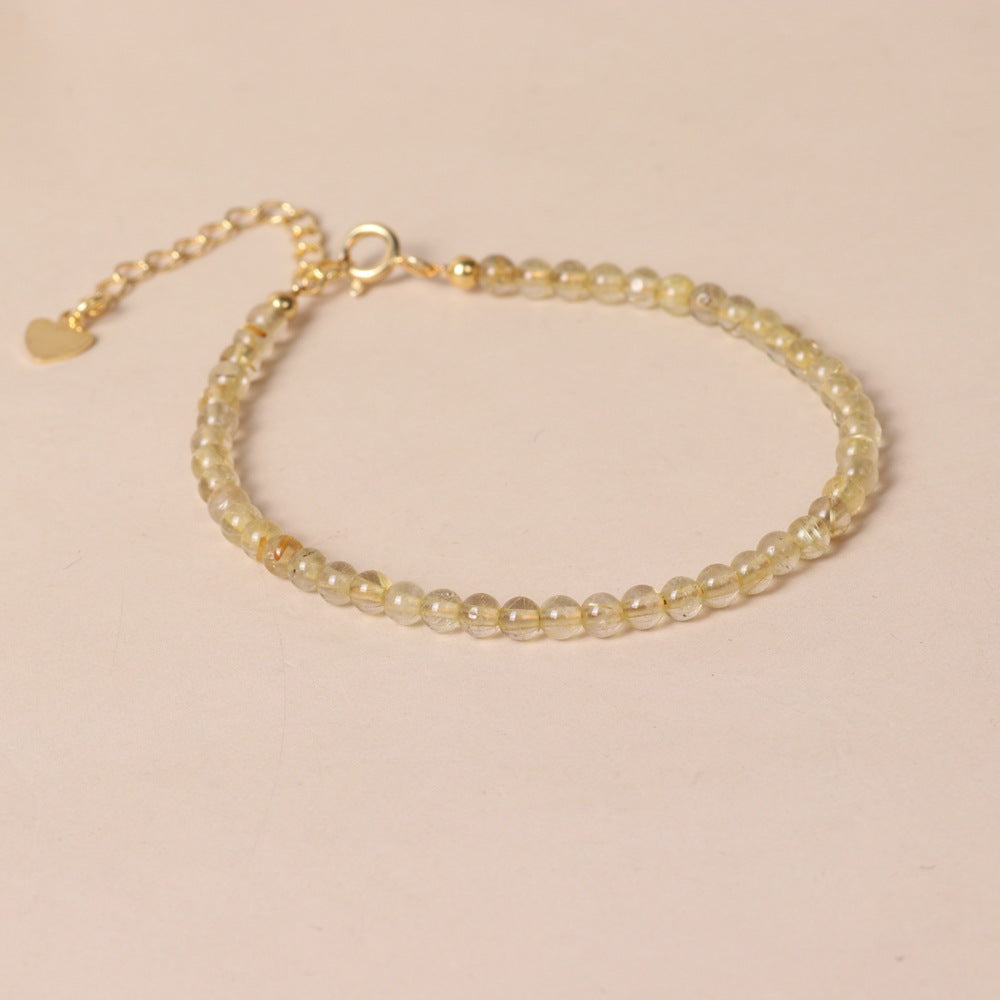 Fine Natural Stone Surface Cutting Beads Bracelets