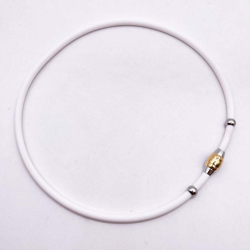 Simple Choker Male Silicone Female Couple Necklaces