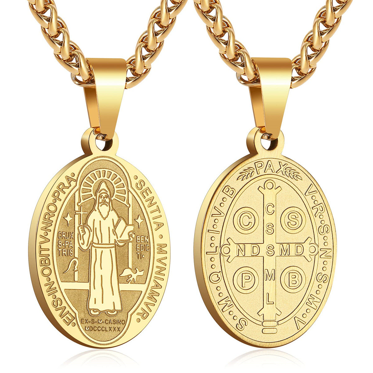 Accessories Fashion Simple Stainless Steel Cross Necklaces