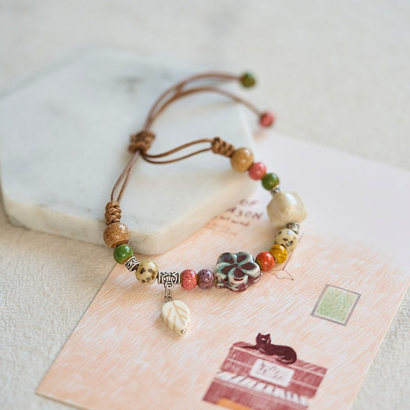 Fresh Chinese Style Popular Flower Ancient Bracelets
