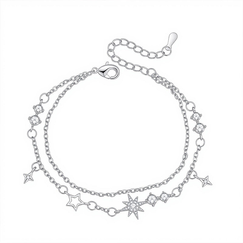 Awn Star Zircon Design Light Luxury Personality Bracelet