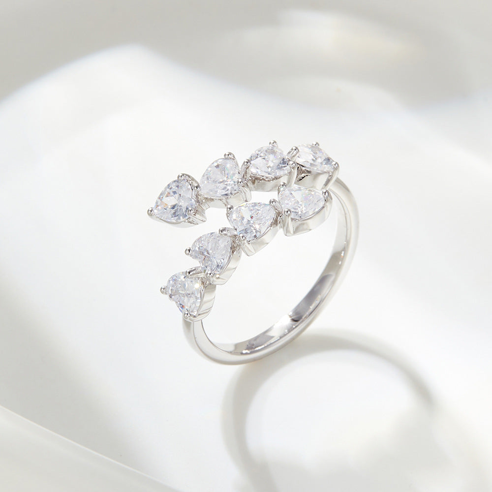 Luxury High-grade Full Zirconium Index Finger Rings