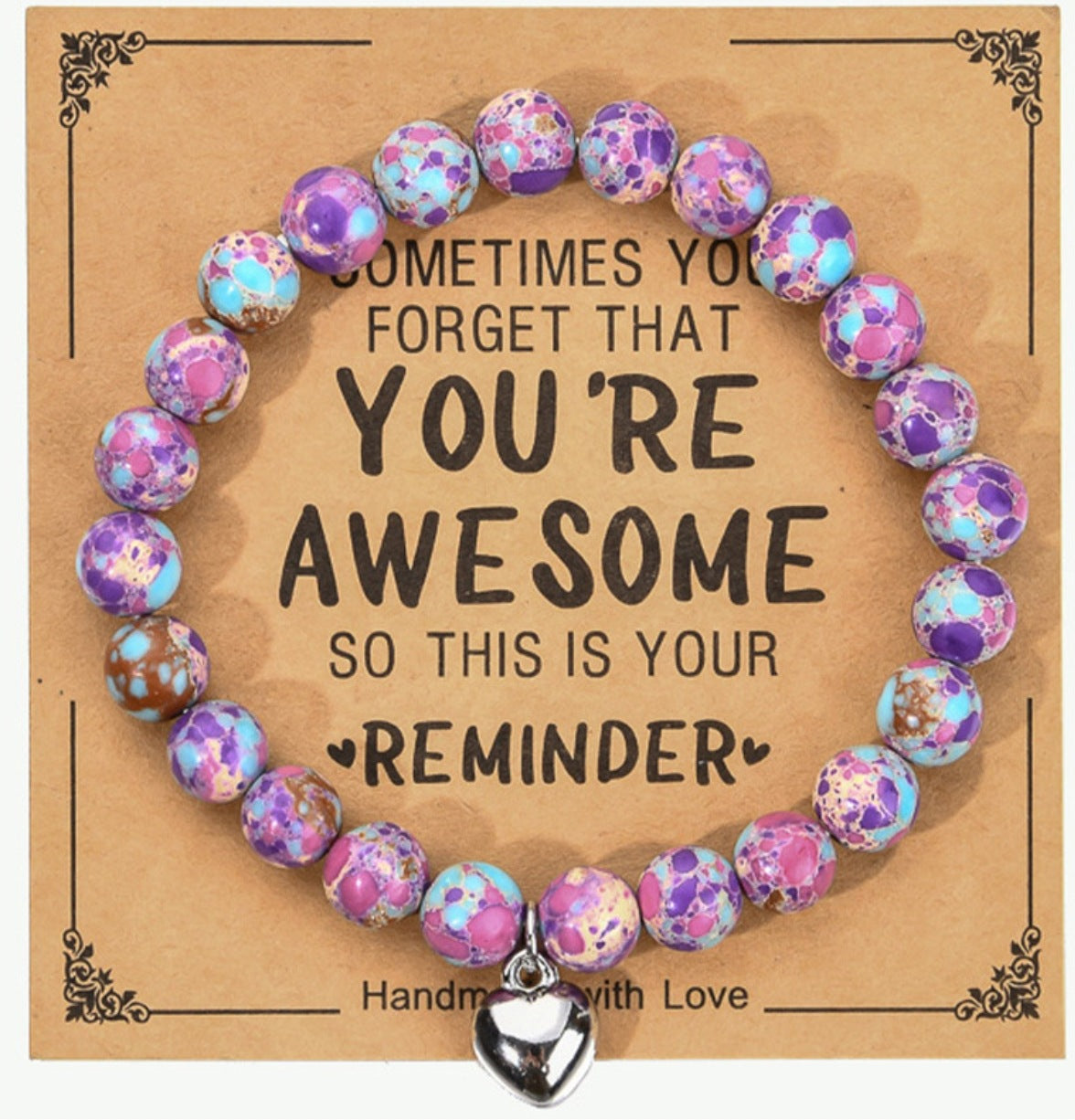 Chalcedony Pink Zebra Moonstone Crystal Female Bracelets