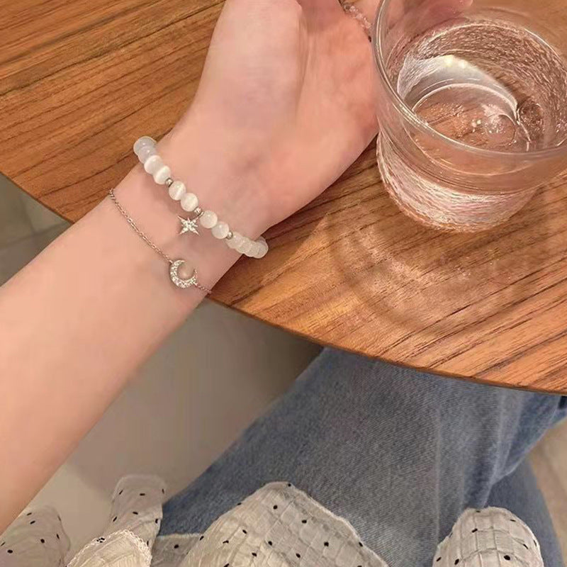 Summer Beaded Niche Temperament Simple Opal Bracelets