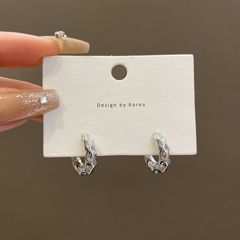 Design Metal Small Ear Cold Style High-grade Earrings