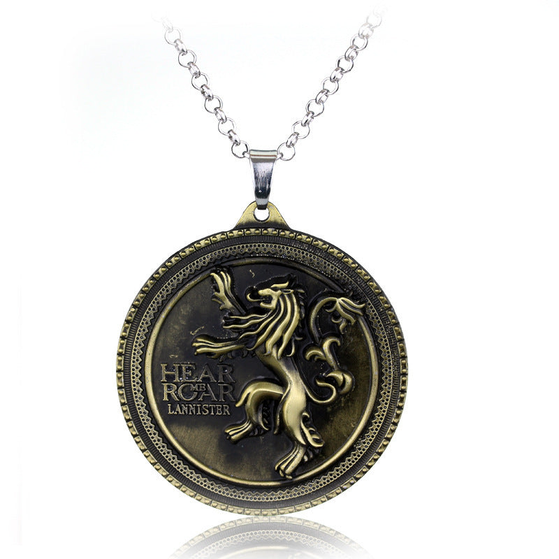 Films Television Nine Family Dragon With Three Heads Necklaces