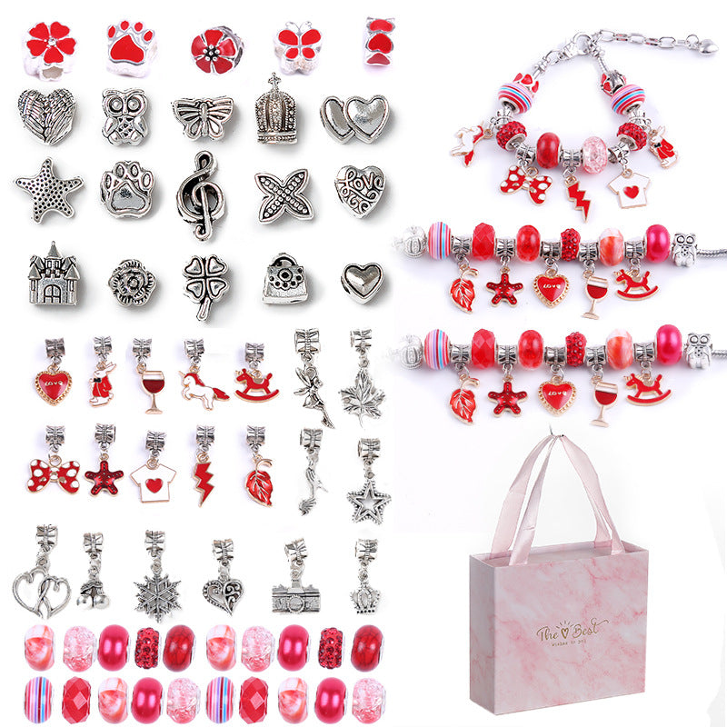 Children's Crystal Beads Alloy String Material Package Ornament Accessories Bracelets