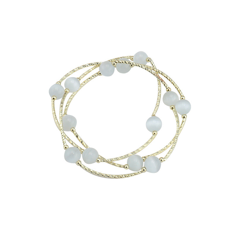 Crystal Opal High-grade Design Coiling Personalized Bracelets