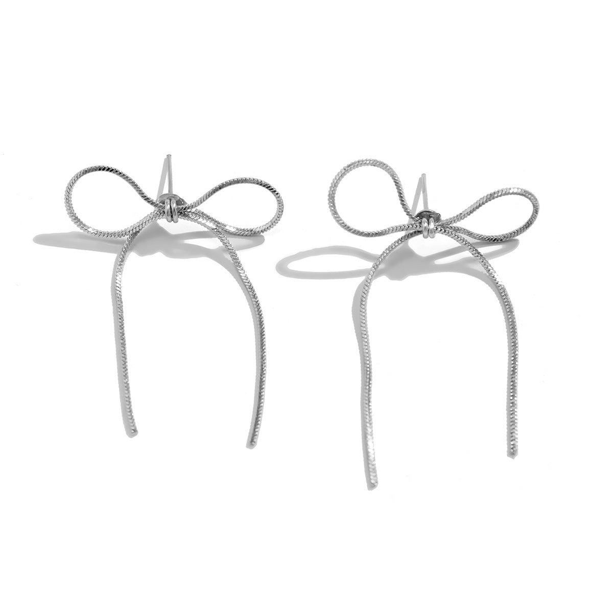 Sweet Cool Metal Knotted French Simplicity Earrings