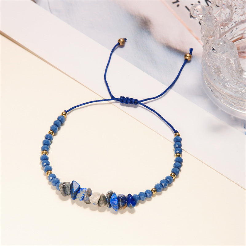 Fashion Natural Stone Gravel Wind Beaded Bracelets