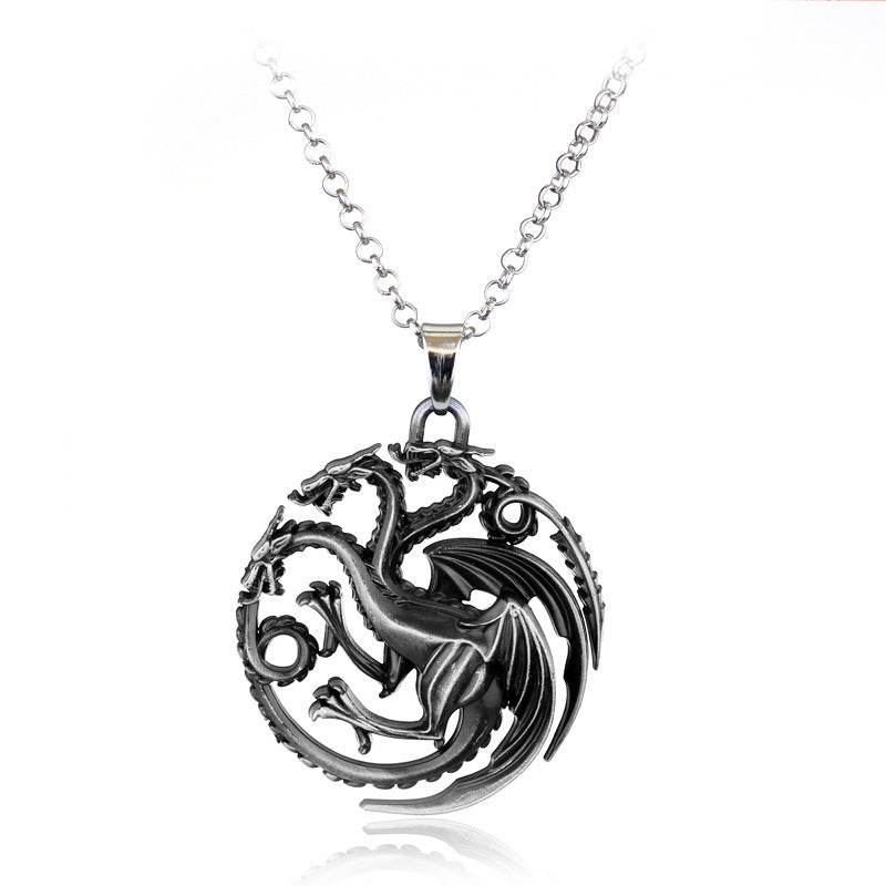 Films Television Nine Family Dragon With Three Heads Necklaces