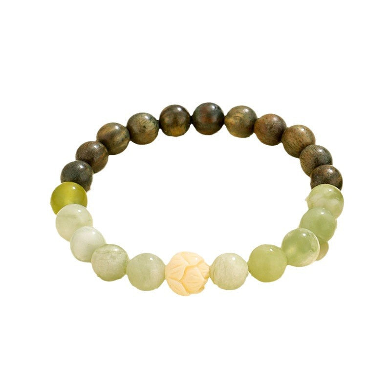 Women's Beaded Couple Niche High Sense Ivory Bracelets