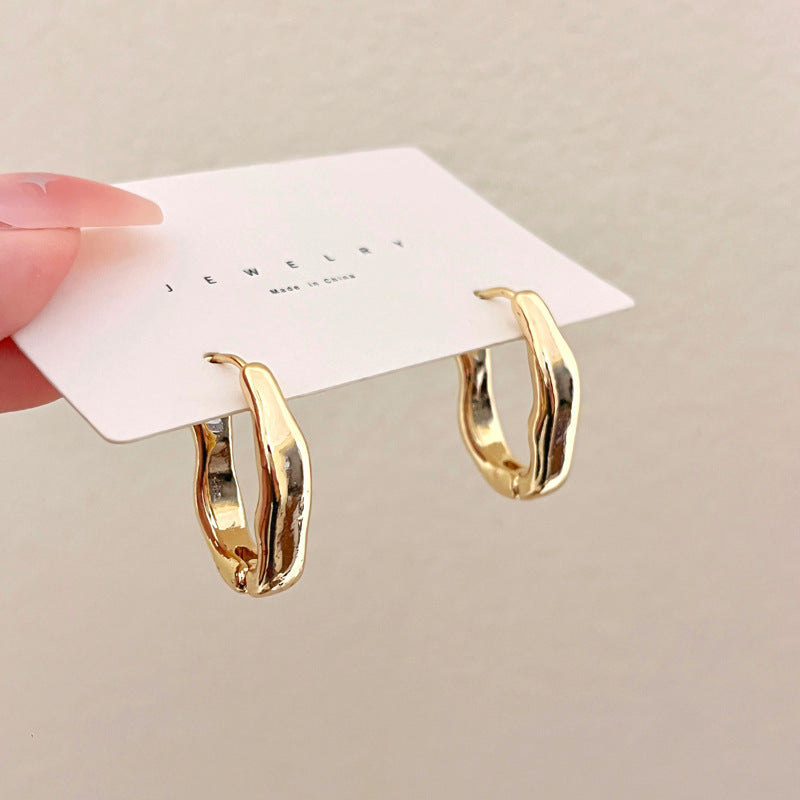 Metal Niche Cold Style Simple Ear Earrings