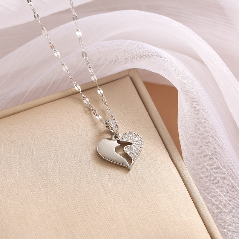 Titanium Steel Diamond Four-leaf Flower Female Necklaces