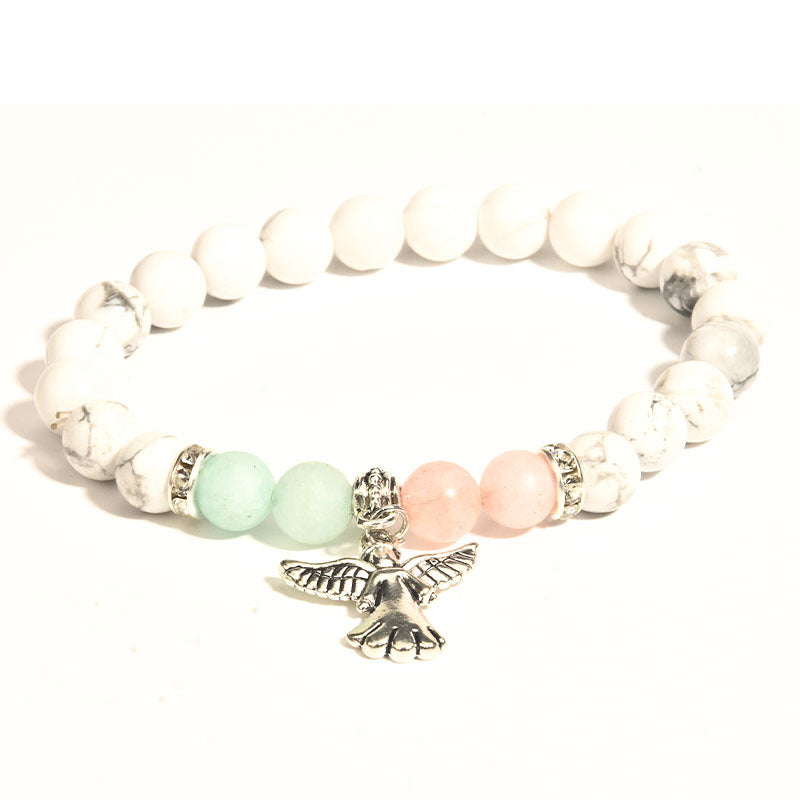 Women's Listed Pink Crystal White Turquoise Jewelry Bracelets