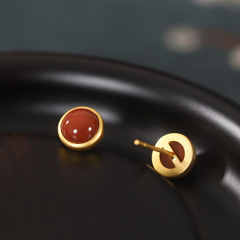 Women's Sterling Sier Gold Plated Southern Red Earrings