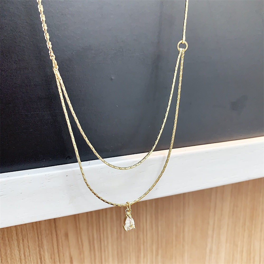 Women's For Cold Feeling Light Luxury Minority Clavicle Necklaces